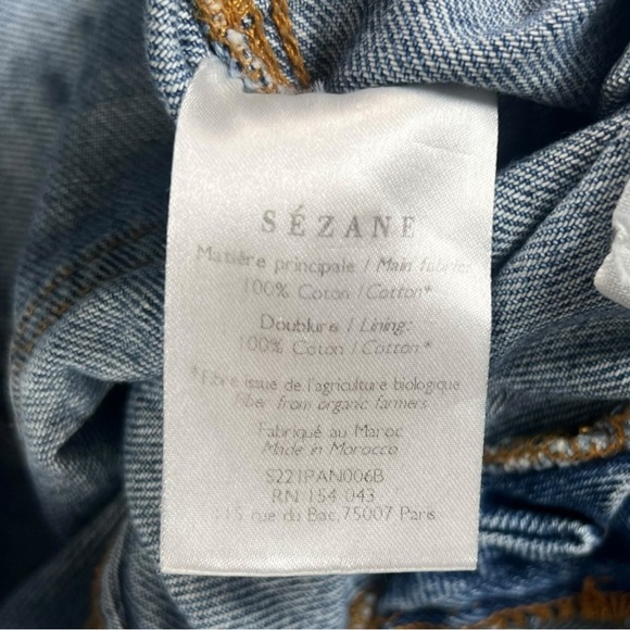 Sezane Denim Women’s Brut Sexy Slightly Tapered Straight Cut Jeans In Size 23 - Picture 7 of 13